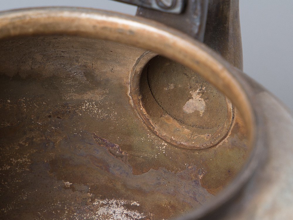 Yahoo!オークション 銀瓶 湯沸」(銀製) 純銀 約1.0L日本製・証明書付き 湯沸 【五】純銀 湯沸 銀瓶 重261g 箱付