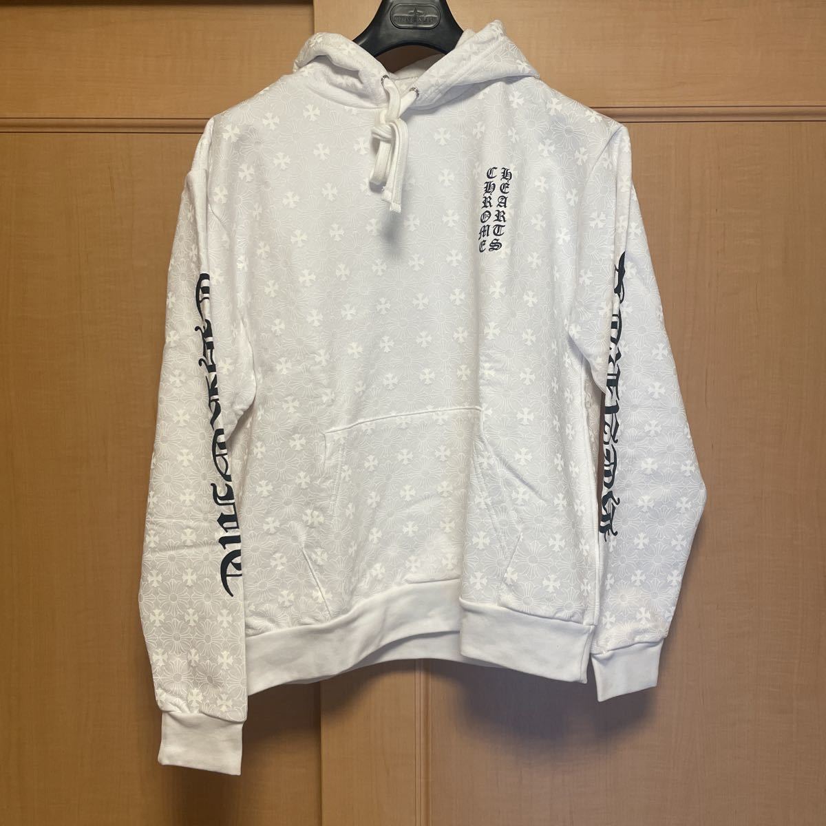 Chrome Hearts Sweatshirt Pullover Hoodie クロムハーツ プルオーバーパーカー 総CHプラスプリントパーカー メンズ M White 白