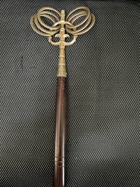 密教法具 山伏 六輪錫杖 32.5cm : 錫杖 しゃくじょう 密教法 錫杖