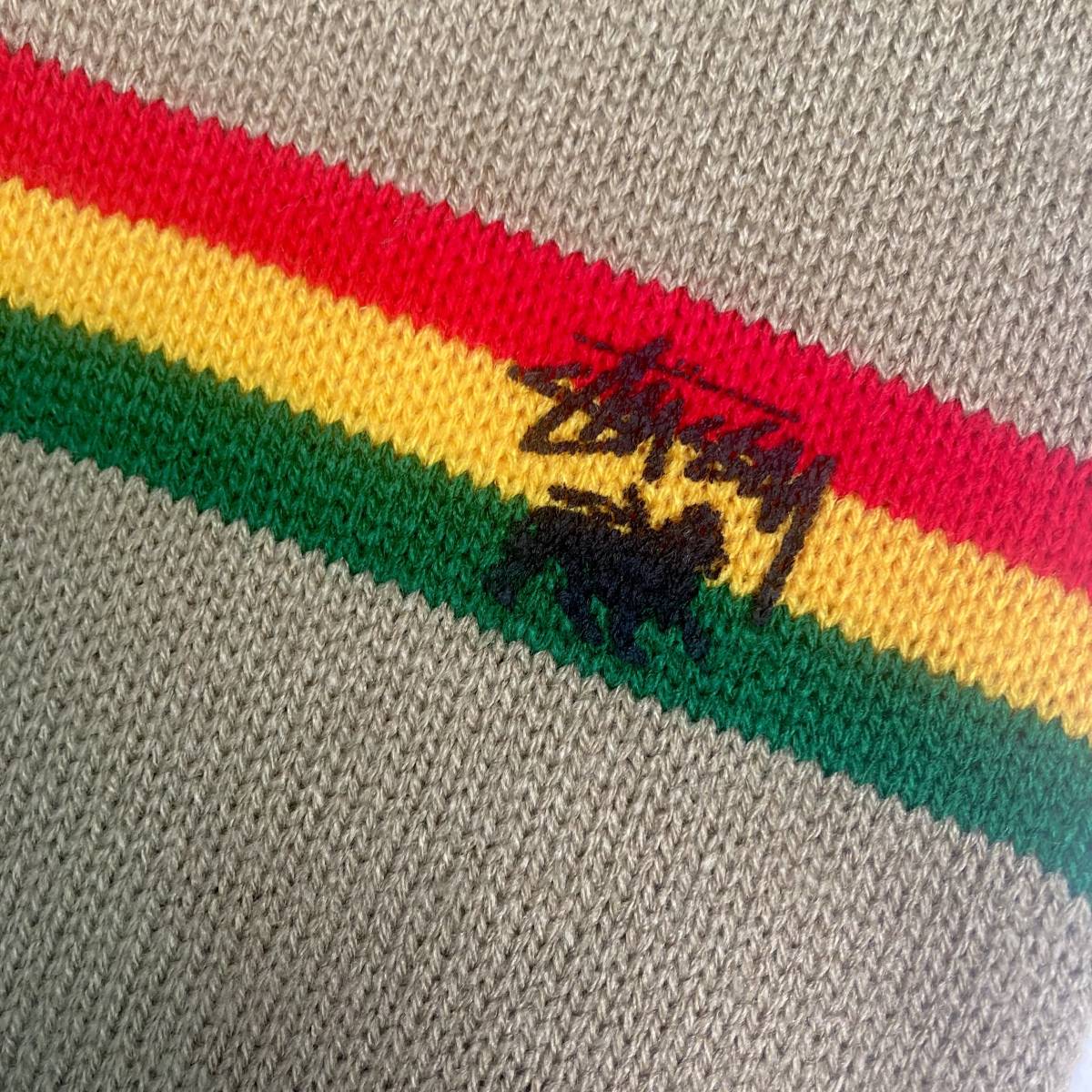 90s USA製 ステューシー マフラー ストール ラスタカラー stussy 90s