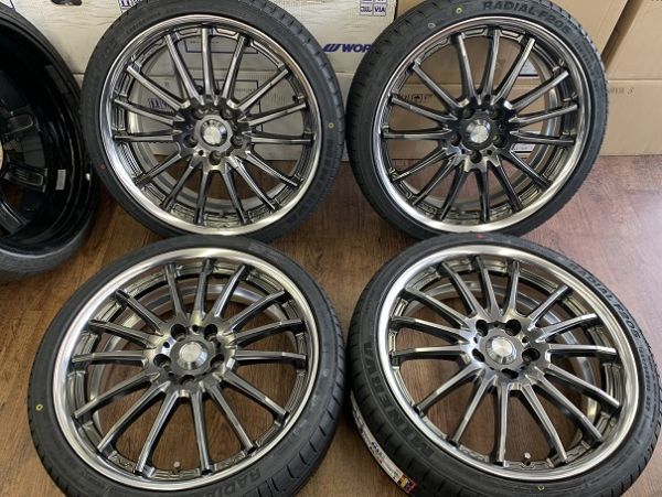 WORK XSA05C 19X7.5J+45 114.3-5H F205 225/35R19(225/35-19)夏用新品 