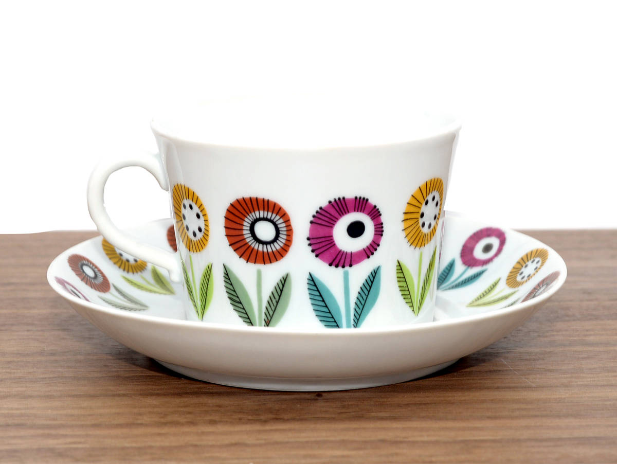 ウプサラエクビー カールスクルーナ窯 ベリス カップ＆ソーサー No133