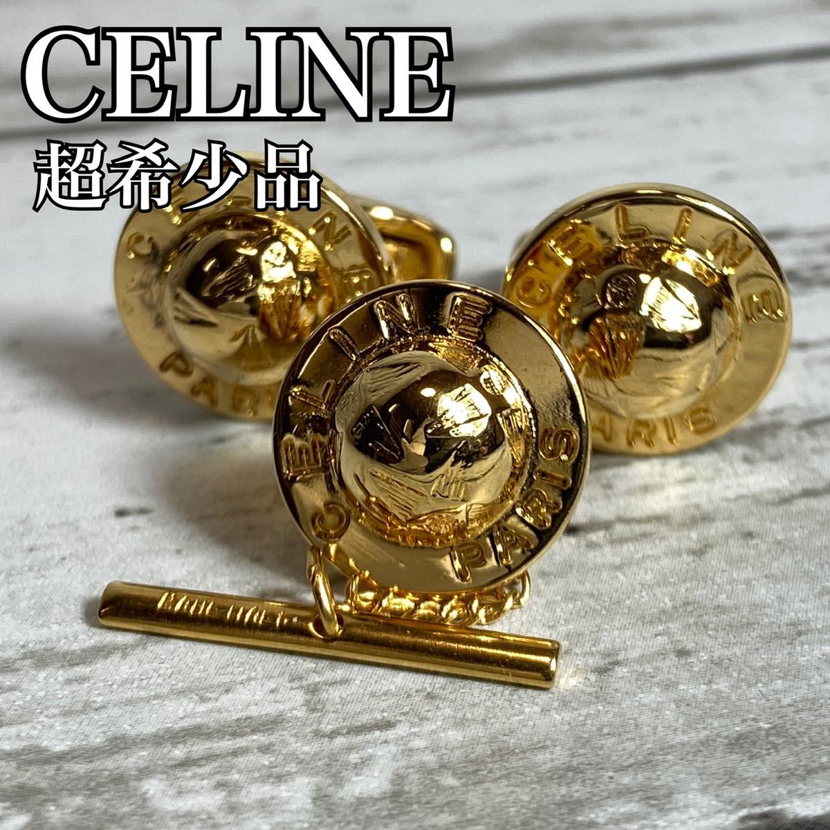 CELINE スターボール レザー ハンドバッグ セリーヌ vintage ネイビー 