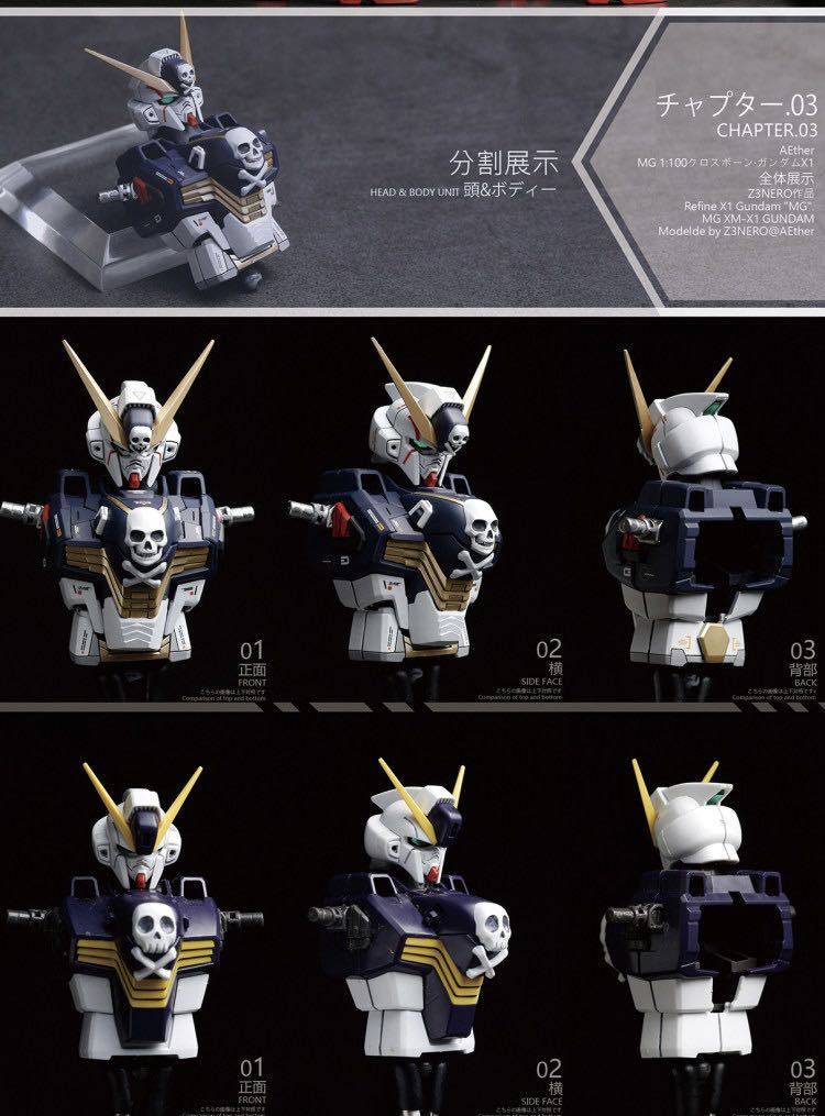 AEther】1/100 XM-X1 クロスボーン X-1フルクロス改 Ver.2.0 未塗装