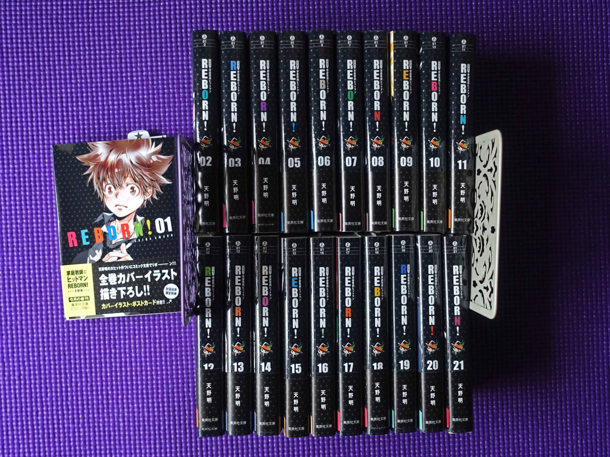 全巻セット 文庫版 家庭教師ヒットマンREBORN! 1〜21巻 完結 リボーン