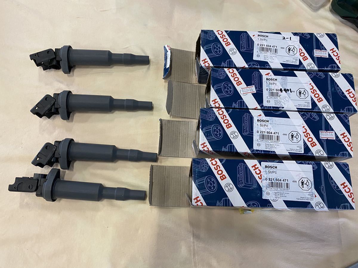 BMW E82 E87 E88 E90 E91 E92 E93 イグニッションコイル 4本セット BOSCH 116i 118i 120i 318i 320i 12137582627 12137571644