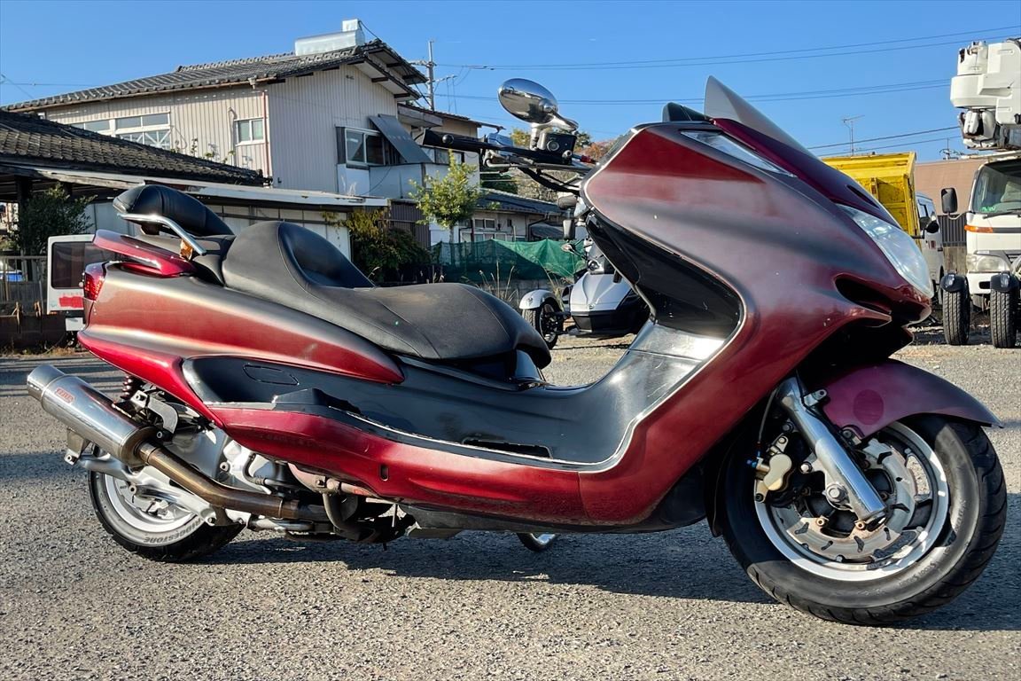 マジェスティ250C 売り切り！１円スタート！☆始動動画有☆SG03J！YP250C！カスタム！キャブ車！社外マフラー！ローン可!全国配送!福岡佐賀