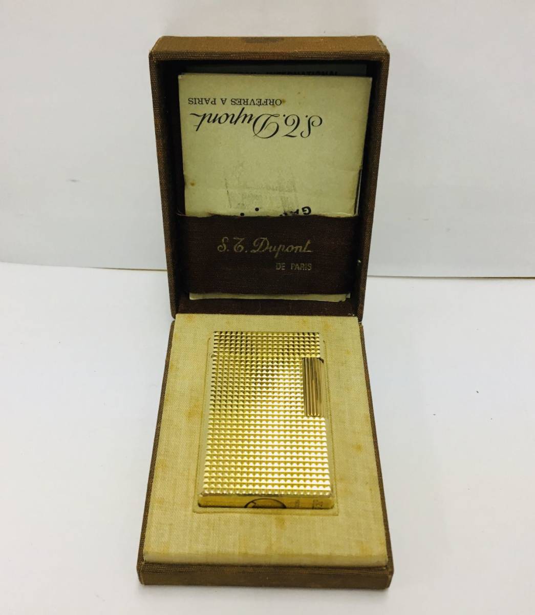  V717-I37-1476 S.T.Dupont デュポン ガスライター 赤ガス ゴールドカラー 喫煙具 喫煙グッズ ケース付き ⑤(デュポン)｜売買されたオークション情報、yahooの商品情報をアーカイブ公開 - オークファ デュポン