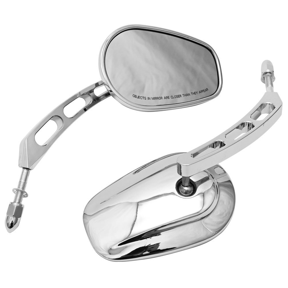 ハーレー ダビットソン エッジカット US ミラー 左右セット クローム スポーツスター 883 1200 ダイナ ソフテイル ツーリング CVO