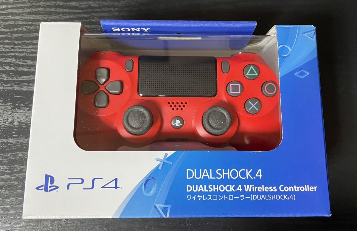 PS4 DUALSHOCK4 ワイヤレスコントローラー レッド SONY純正品