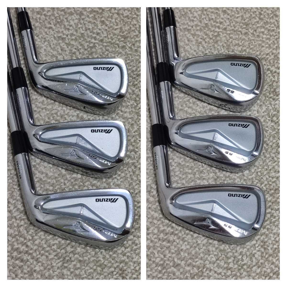 軟鉄鍛造】ミズノ フォージド アイアン MIZUNO MP-55 FORGED 6本 5-PW 