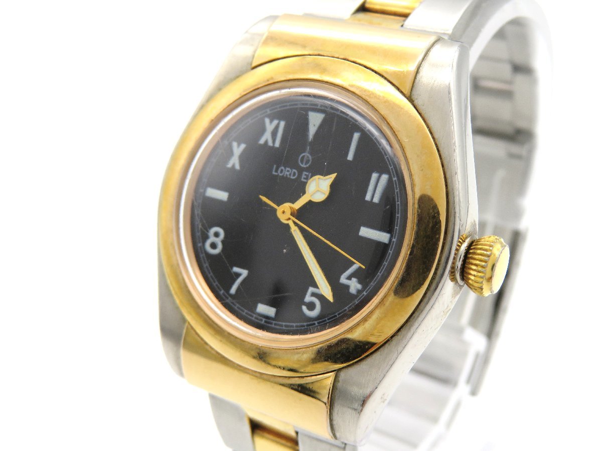 ELGIN FK-553-N Men\\u2019s Watch Analog Round Beige ◇1円◇稼働
