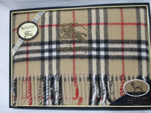 BURBERRY ひざ掛け ウール 日本製 西川 バーバリー ひざ掛け ウール100％ 65×120cm ひざ掛け バーバリー 65