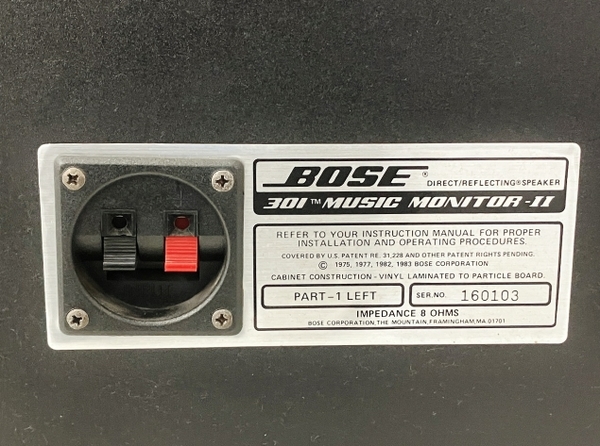 BOSE 301 MUSIC MONITOR-II 301M スピーカー ペア 音響機材 オーディオ