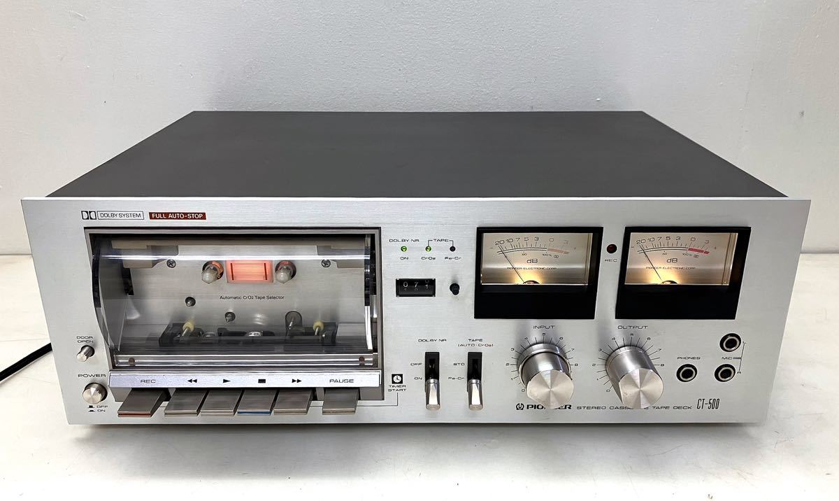 J25301△通電OK Pioneer パイオニア CT-500 カセットテープデッキ 取扱