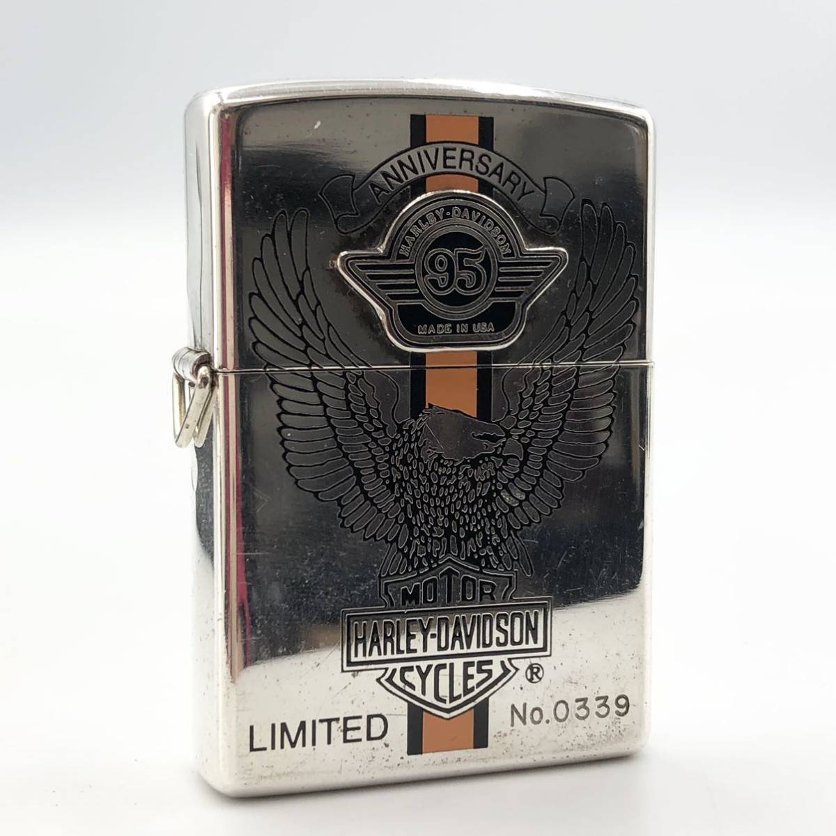 51TM 未使用!!☆ZIPPO HARLEY DAVIDSON 95th anniversary limited 