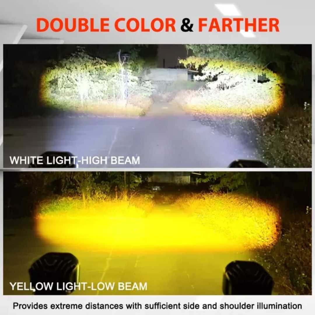 LED 補助灯 60W 6000K&amp;3000K 12V&frasl;24V ワークライト フォグランプ
