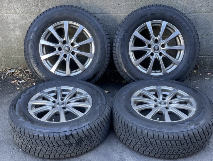 スタッドレス 4本 16インチ ホイール付き ★ 215/70R16 / 8.5J +38 114.3 5H ★デリカD5 アウトランダー RAV4 ハリアー エクストレイル等★