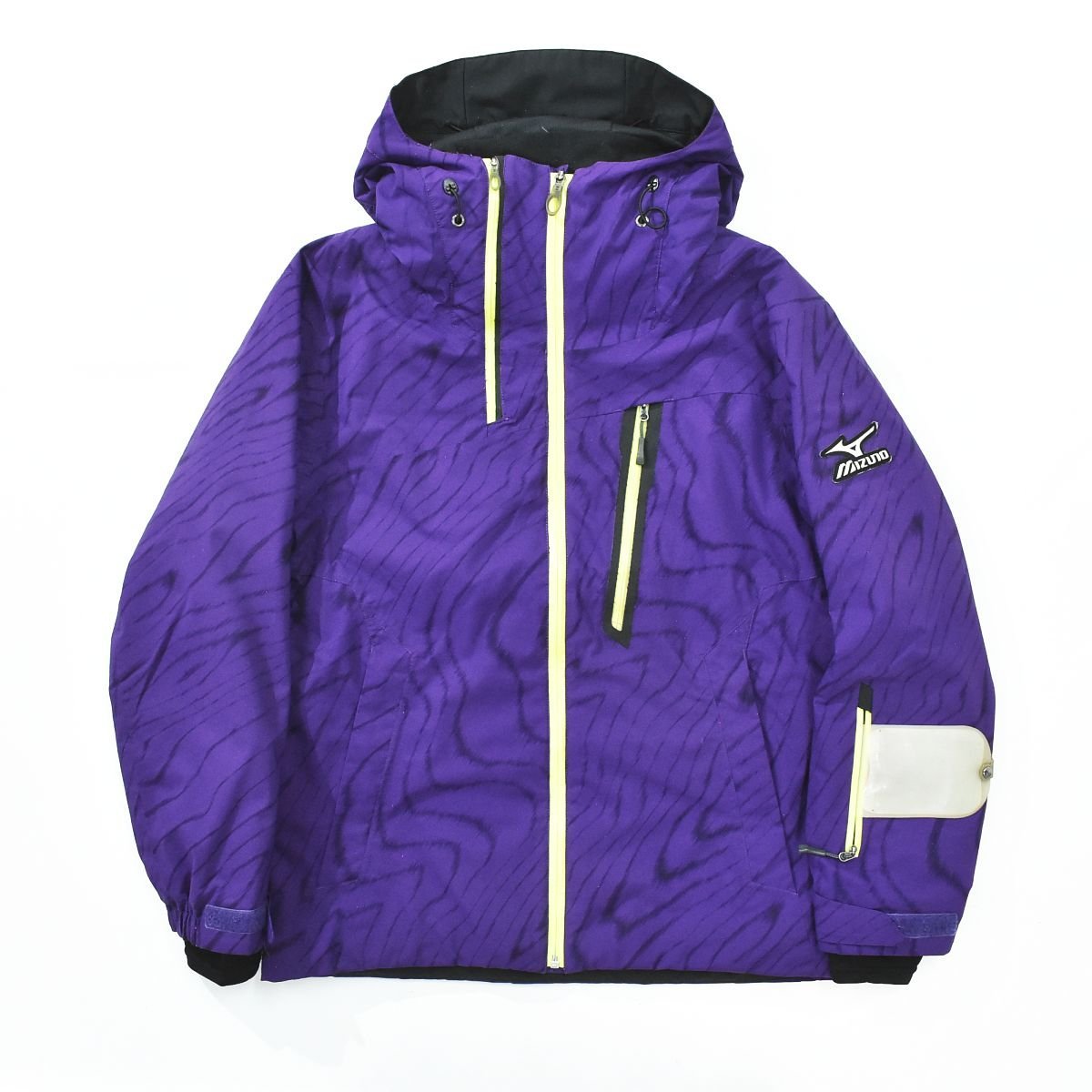 ★BREATH THERMO中綿 ミズノ mizuno 総柄 スキー ジャケット M パープル★メンズ スノー ボード スノボ 防寒 保温 ウェア ブレスサーモ★