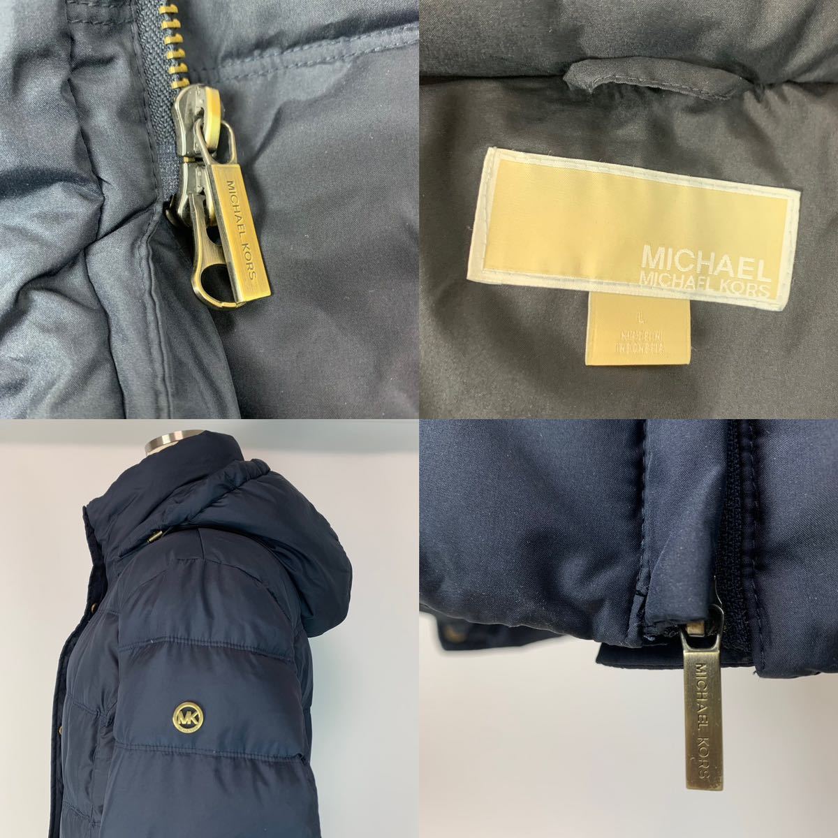 t121 美品 MICHAEL KORS マイケルコース ロングダウンコート ダウン 