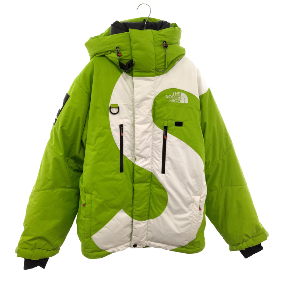 シュプリーム 20AW×ノースフェイス Sロゴヒマラヤンパーカーダウンジャケット グリーン ND92003I
