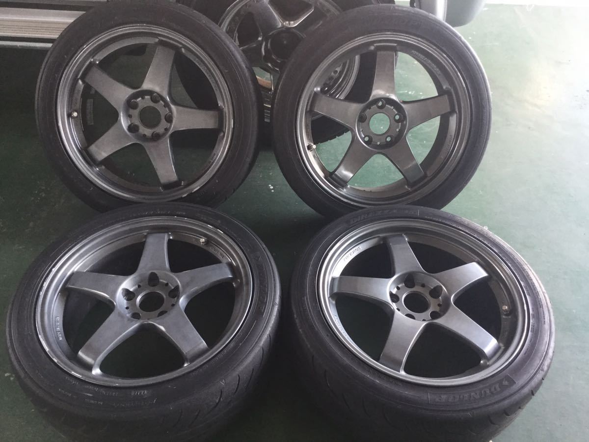 マツダスピード MS-01S レイズ RAYS アルミホイール タイヤ4本セット 114.3/8J/+40 225/45/R18 RX-8 ...