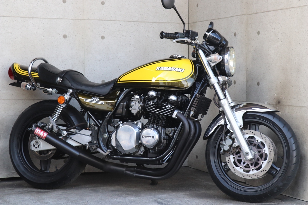横浜～ Kawasaki ゼファー750 国内 平成4年式 初期型C1 Z2イエロー