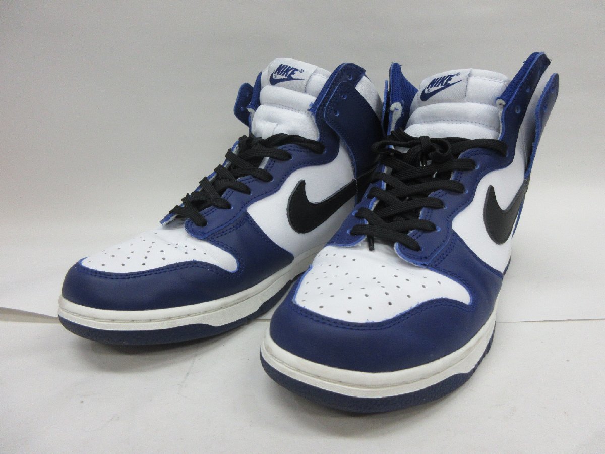 1000円～ 美品 ナイキ NIKE WMNS Dunk High ダンク ハイ Deep Royal Blue ディープロイヤルブルー DD1869-400 スニーカー 27.5㎝