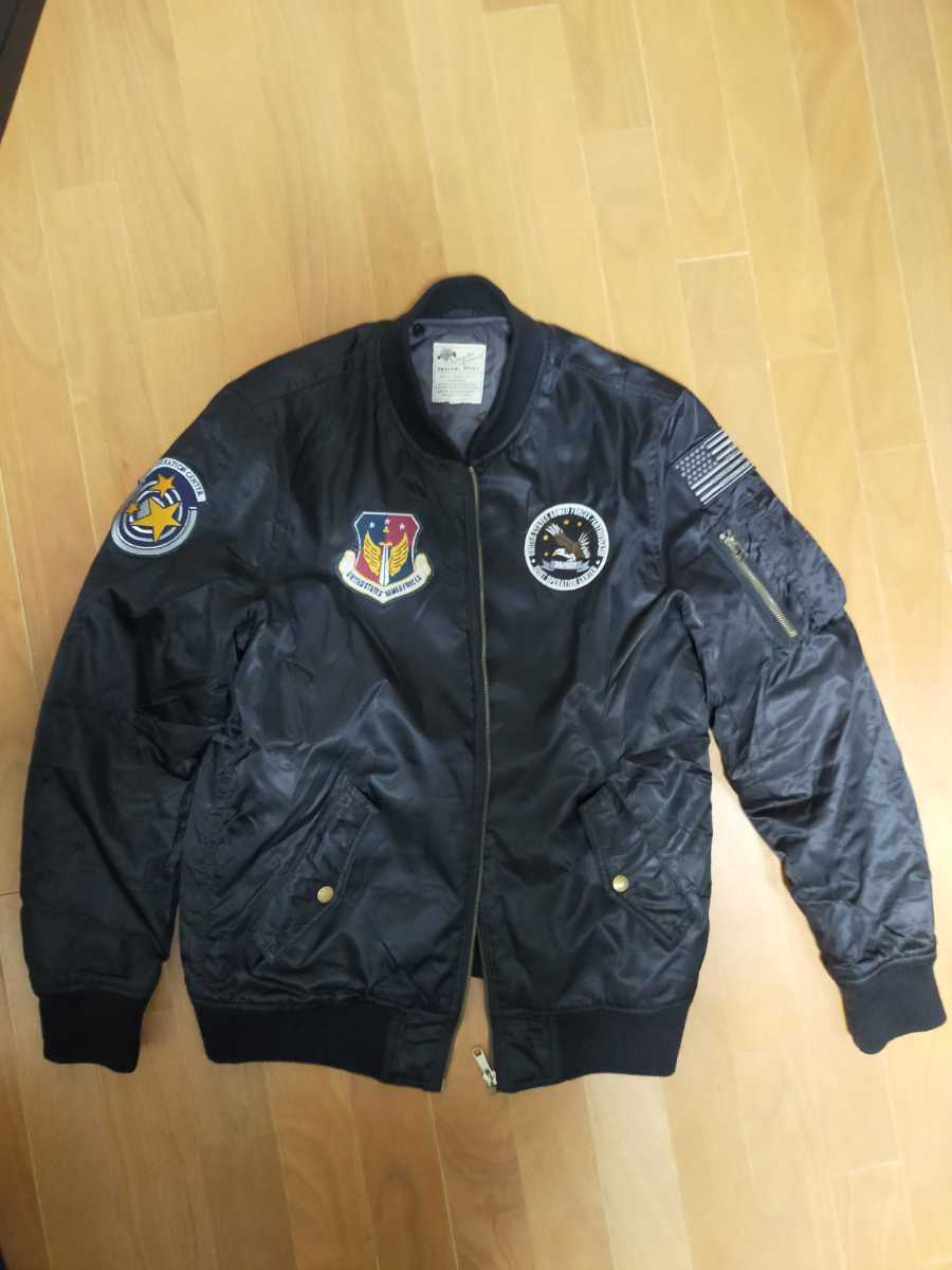 ナチュラルストーリー　MA-1 ブラックワッペン