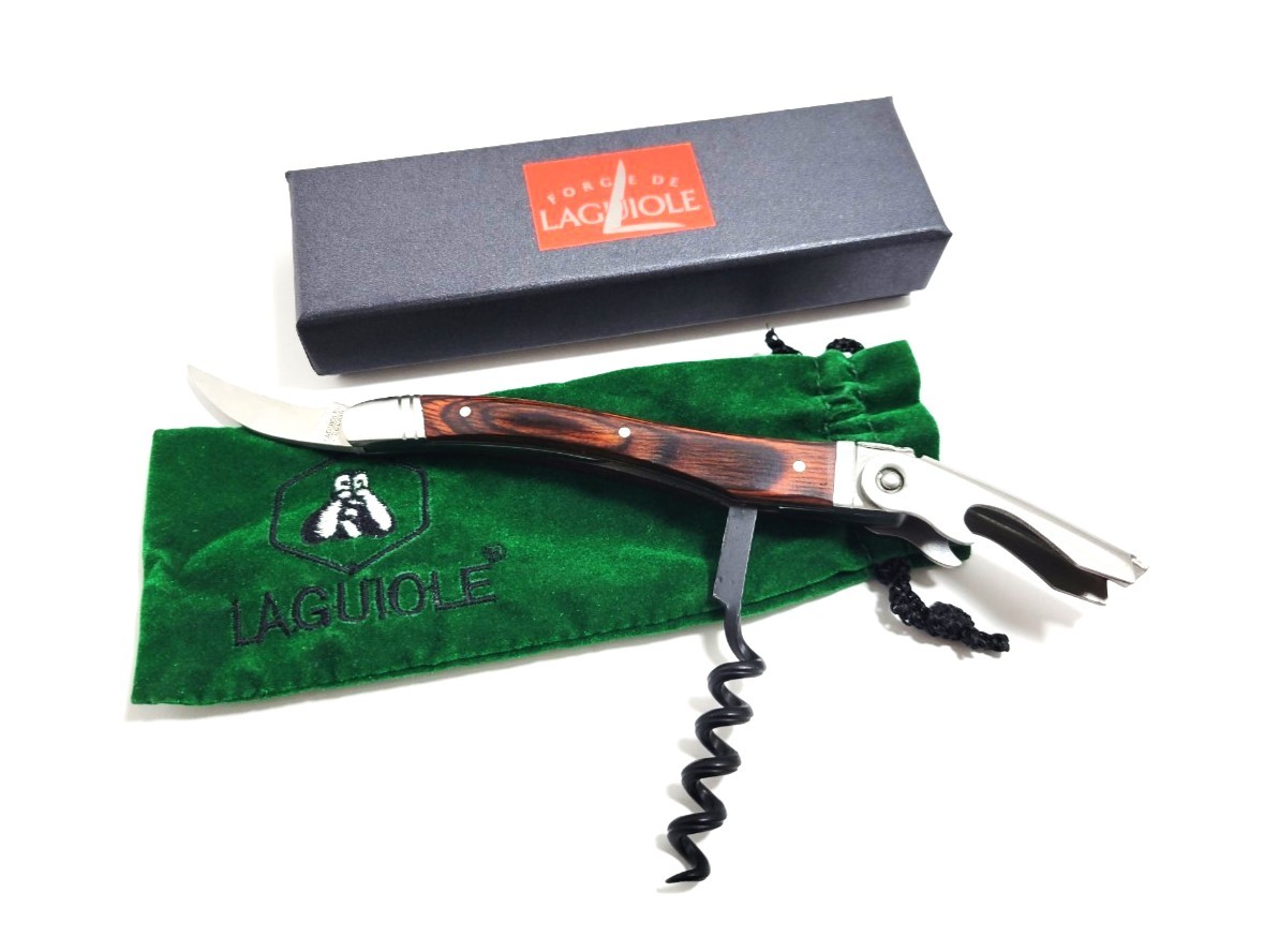 【未使用】LAGUIOLE/ライヨール ラギオール ソムリエ ナイフ アルコールグッズ 栓抜き コルク抜き ワインオープナー (33919A12)