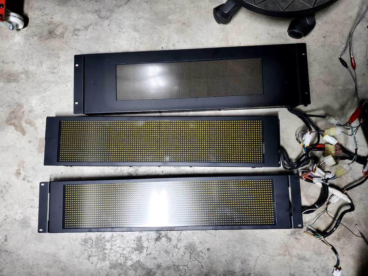 オージ デジタル行先表示器 LED表示器 四国高速バス 前面側面後面