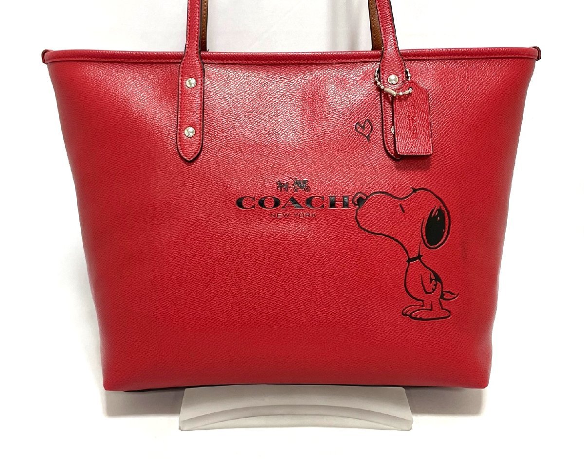 コーチ COACH F37273 スヌーピー コーチ×ピーナッツ トートバッグ 