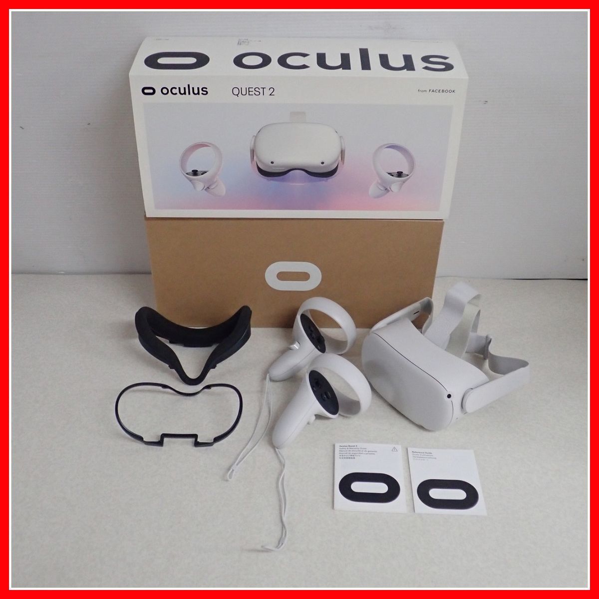 Oculus Quest2 KW49CM 256GBモデル VRゴーグル スタンドアロン型 オキュラス Facebook 箱説付 現状品【20