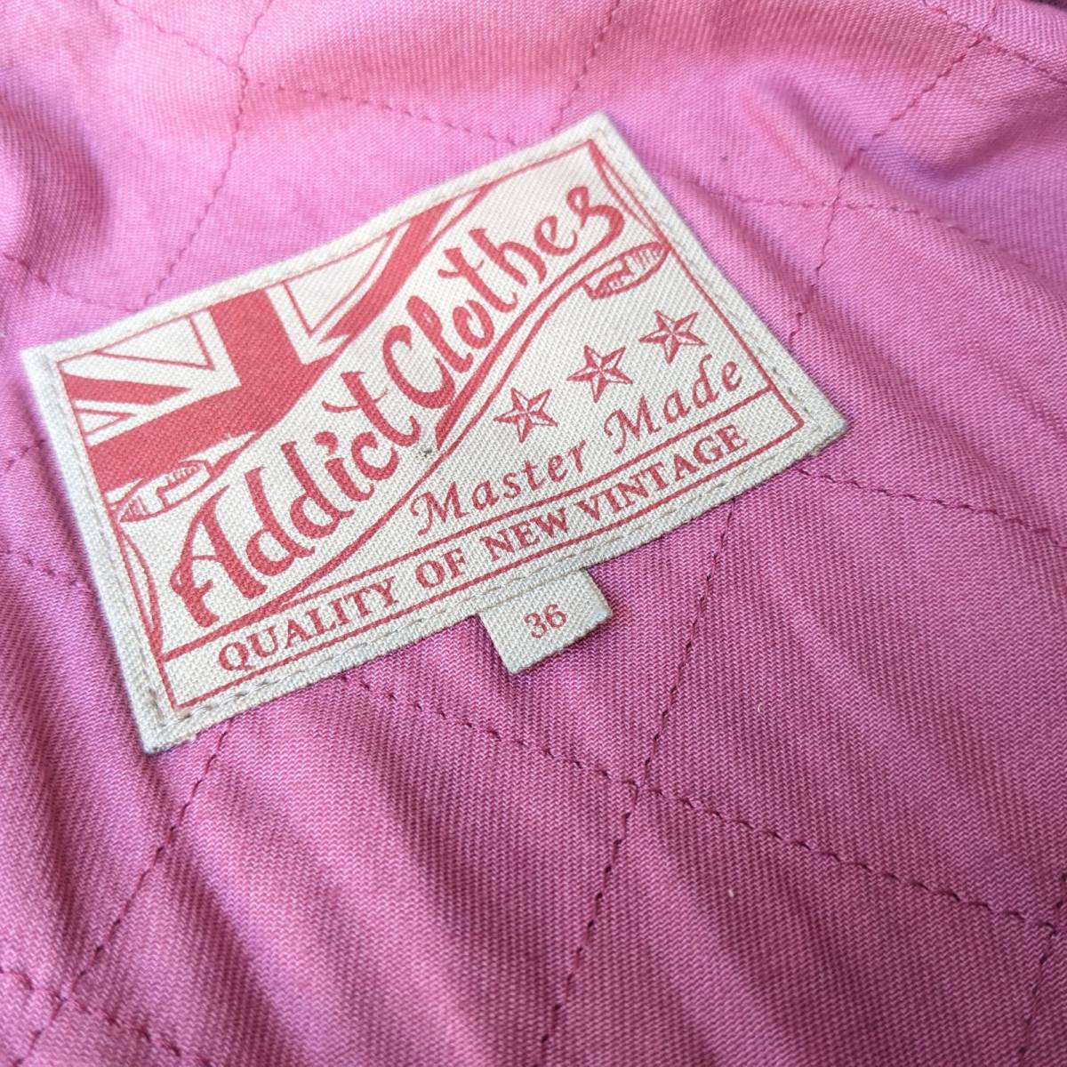 36サイズ： 袖ジップあり 初期 ADDICT CLOTHES AD-02 牛革 カウハイド 