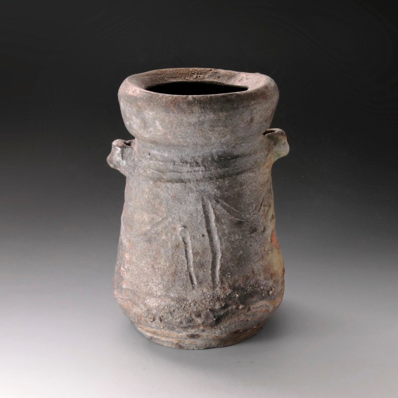 古美味】今井康人作 伊賀耳付花入 茶道具 保証品 UF7i
