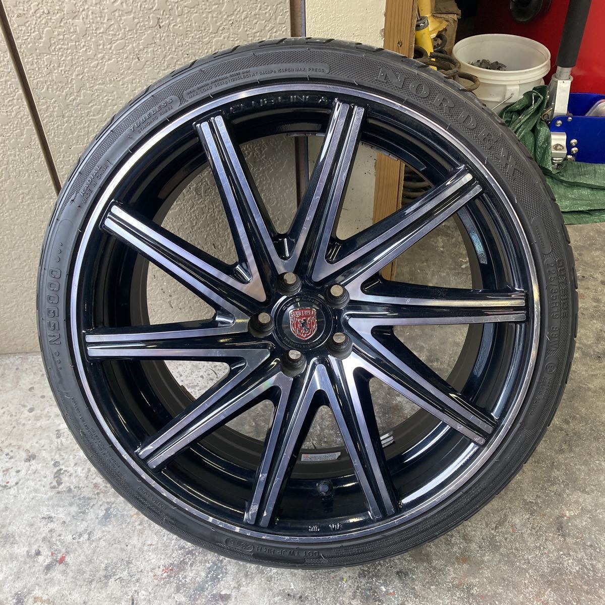バリ山！CLUB LINEA クラブリネア ROSSI FF 19×8J+48 PCD100/5H 225 