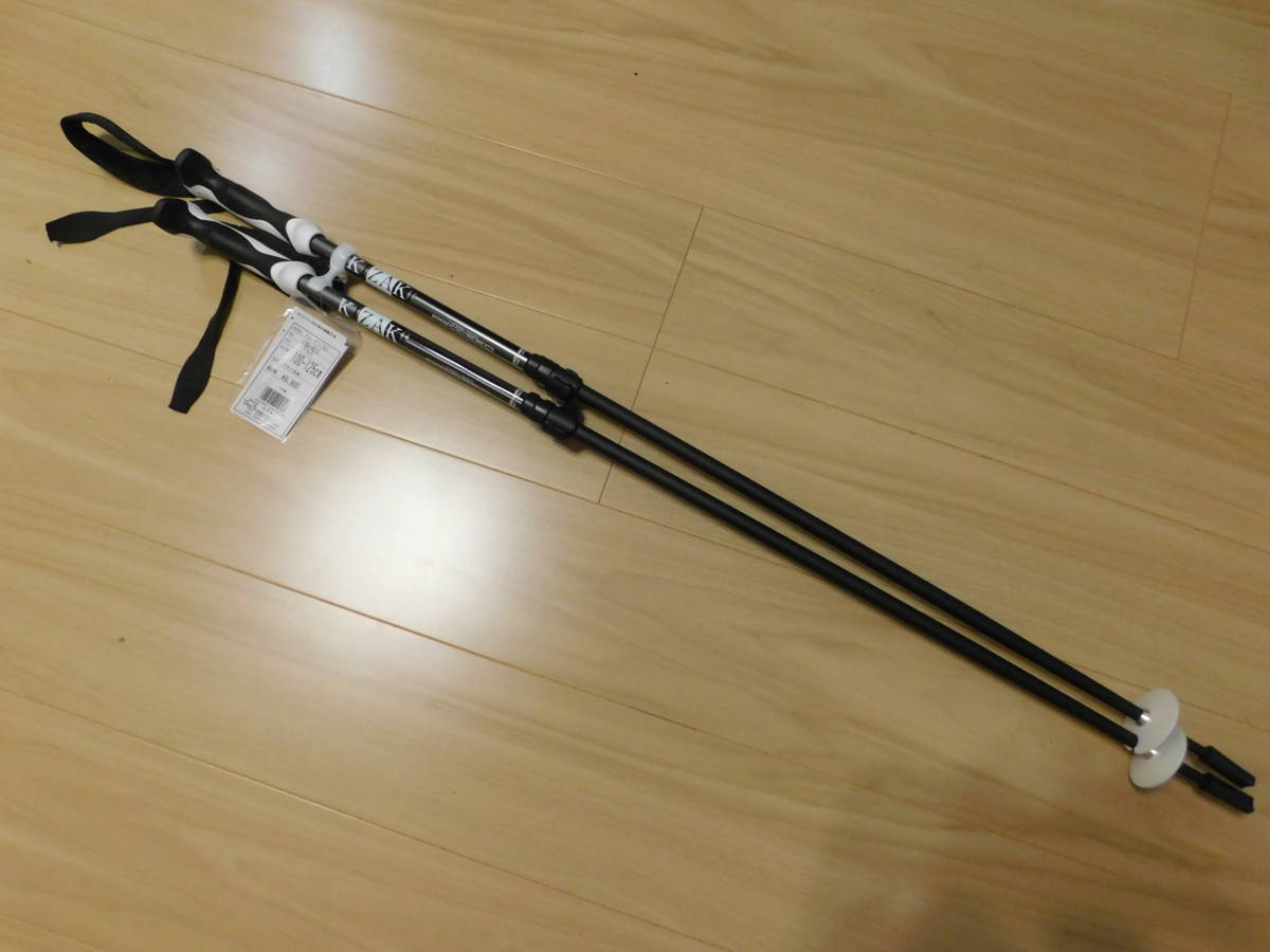 キザキスキーポールＫＰＢＢー９０１０　ブラック100－12５ｃｍ