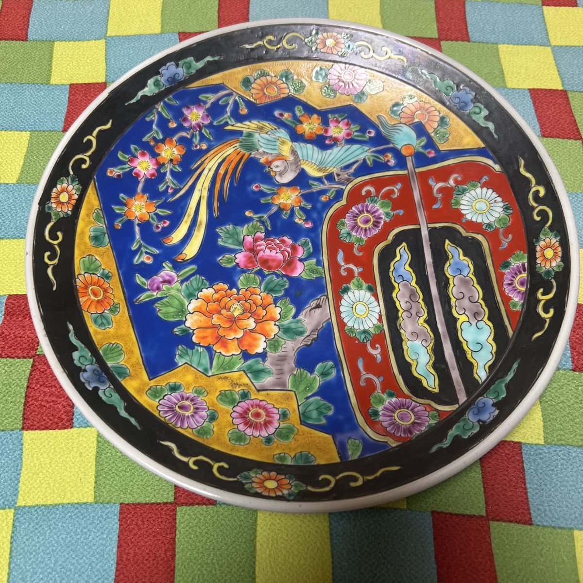 深川 大皿 飾皿 時代 オールド深川