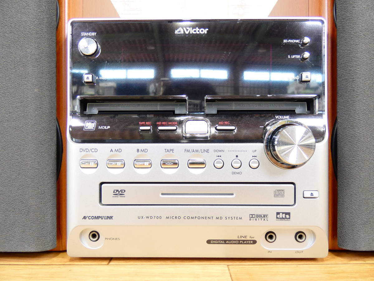 Victor UX-WD700-M DVD⁄2MD⁄TAPE コンポ