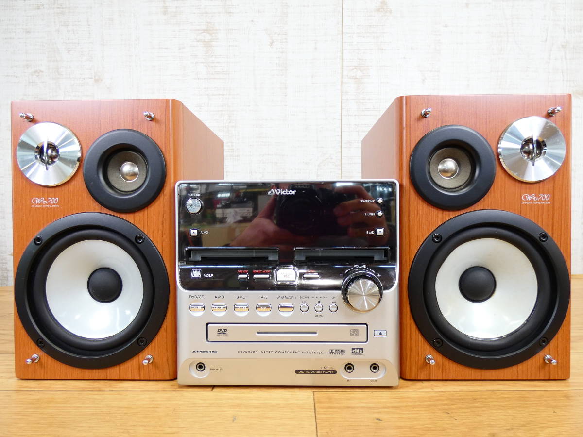 Victor UX-WD700 マイクロコンポーネントDVD MDシステム JVC SP