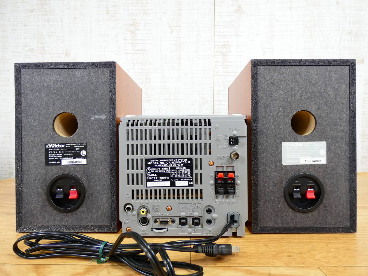 ビクター製ミニコンポ CD. DVD. tape. RADIO Victor ビクター DVD⁄2MD