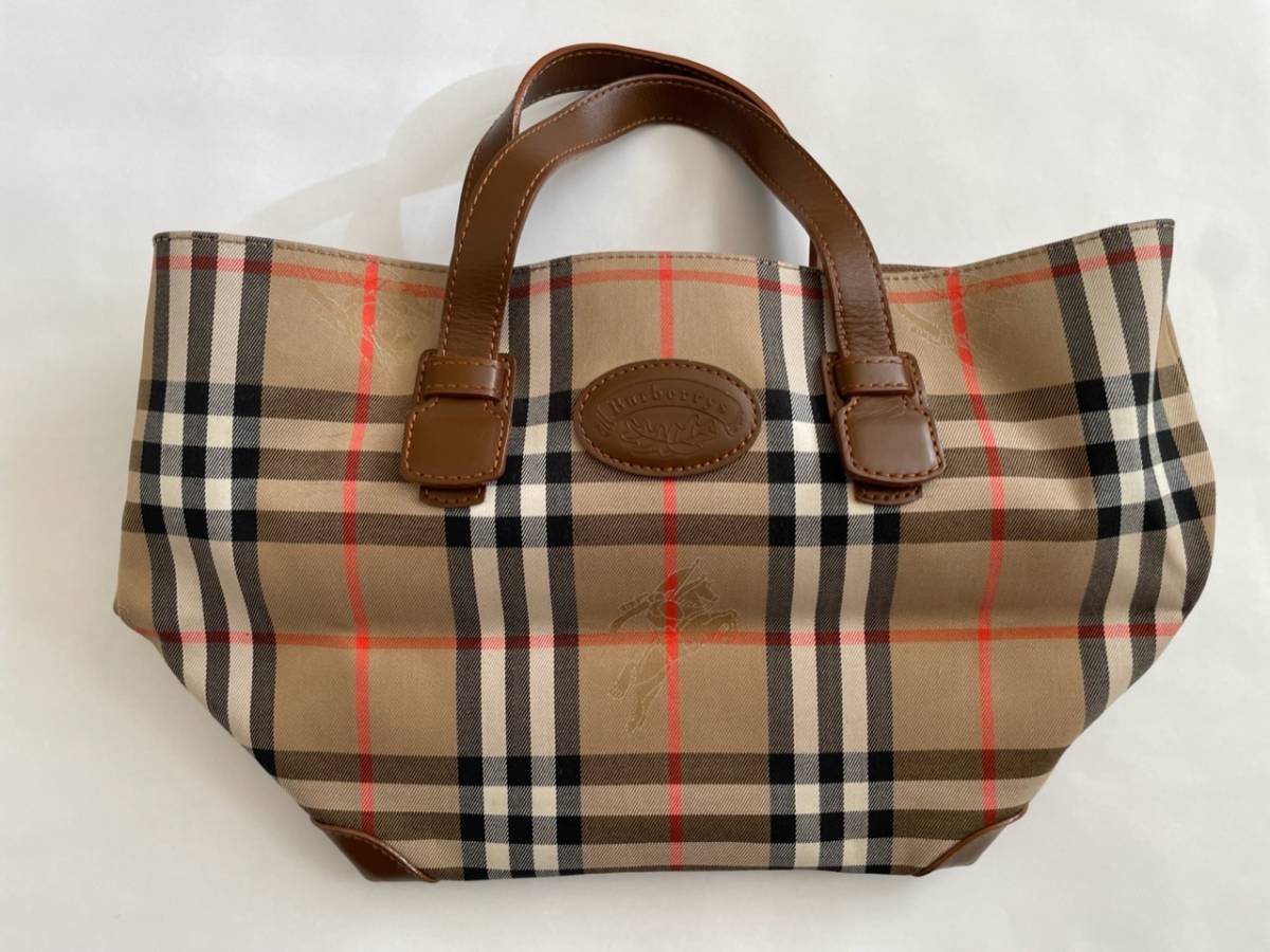 BURBERRY バーバリー ハンドバッグ 美品 Burberry バーバリー ハンドバッグ