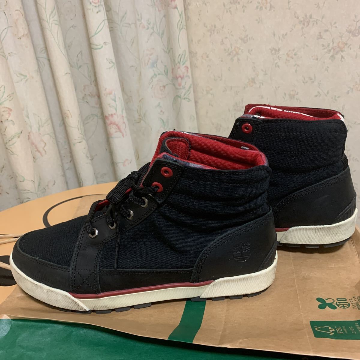 Timberland メンズ ハイカット 黒 8オンス 26.5～27cm位 
