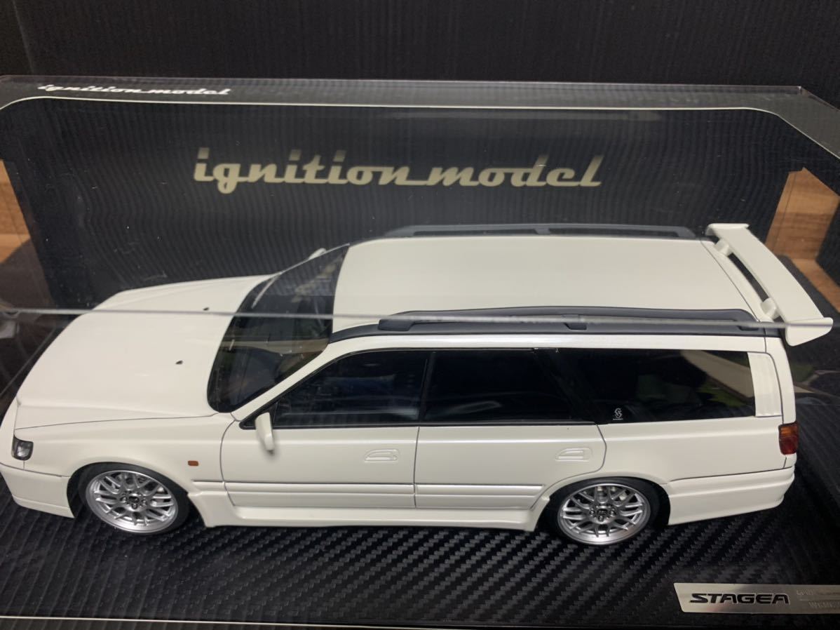 イグニッションモデル　1/18 日産　ステージア 260RS GT-R station wagon White