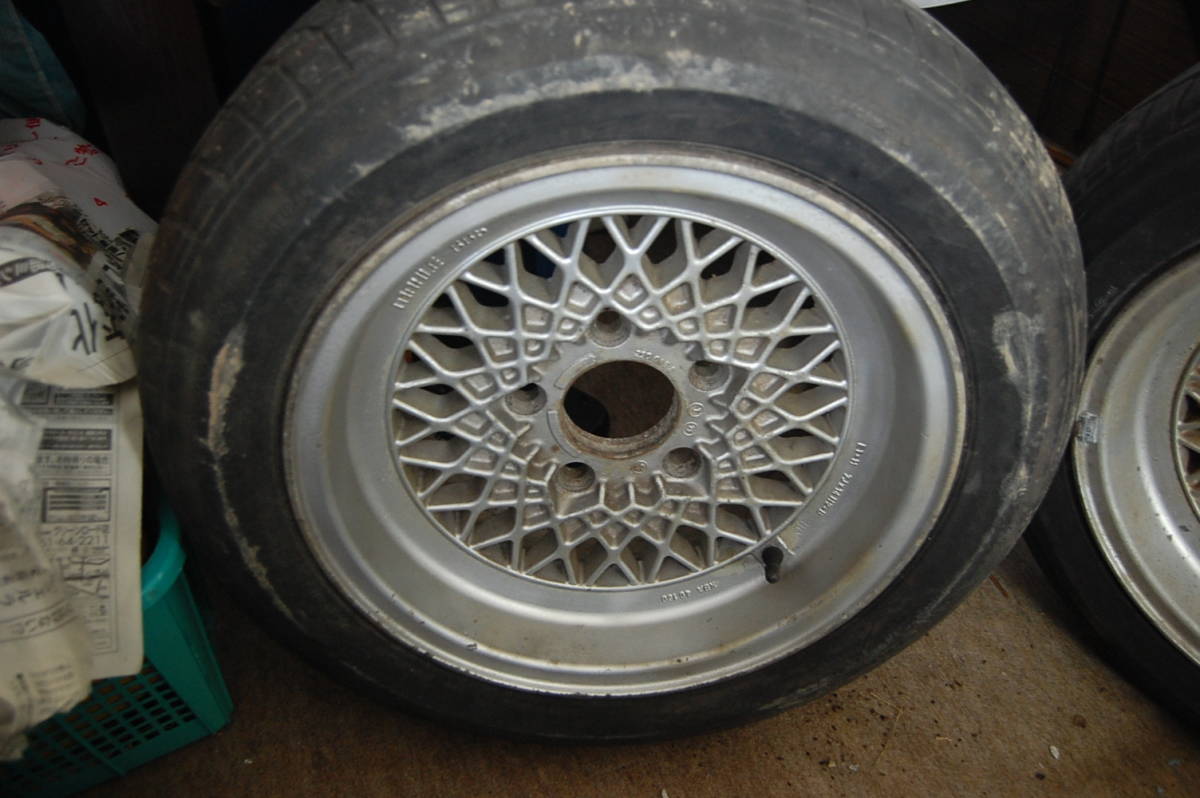 BMW 用 BBS 7J-14 H2 PCD120 5穴 2本のみ タイヤはジャンク 14インチ 