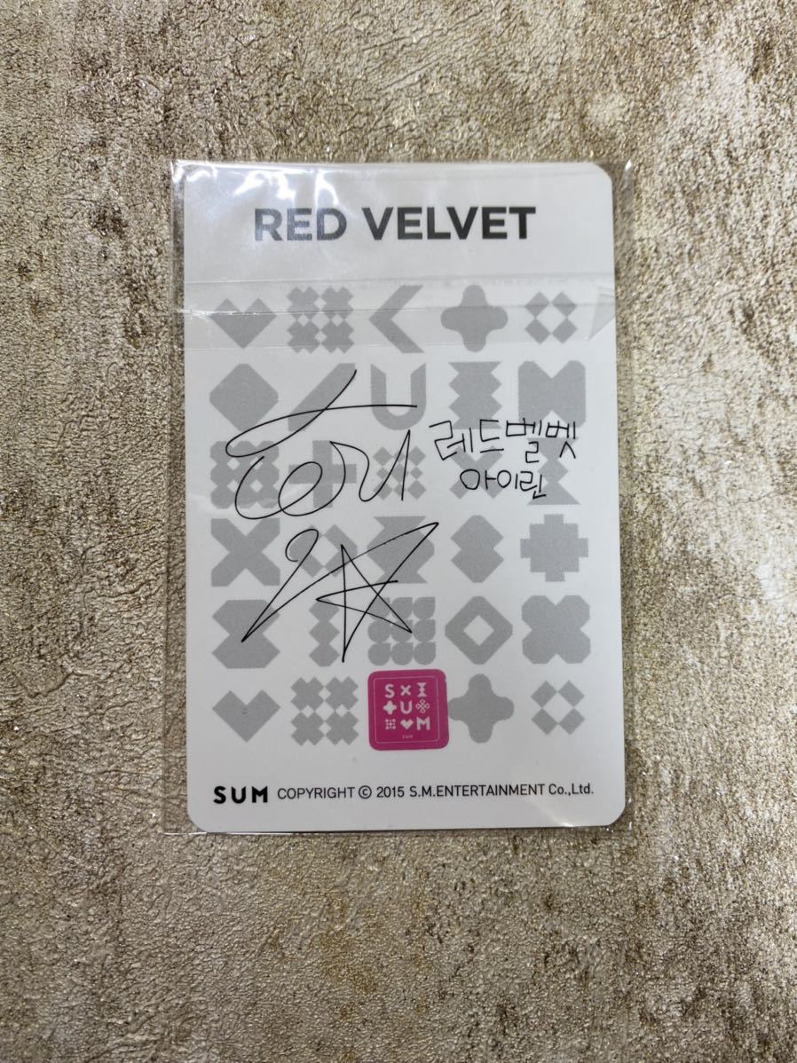 red velvet アイリーン irene トレカ スルギ ウェンディ ジョイ イェリ