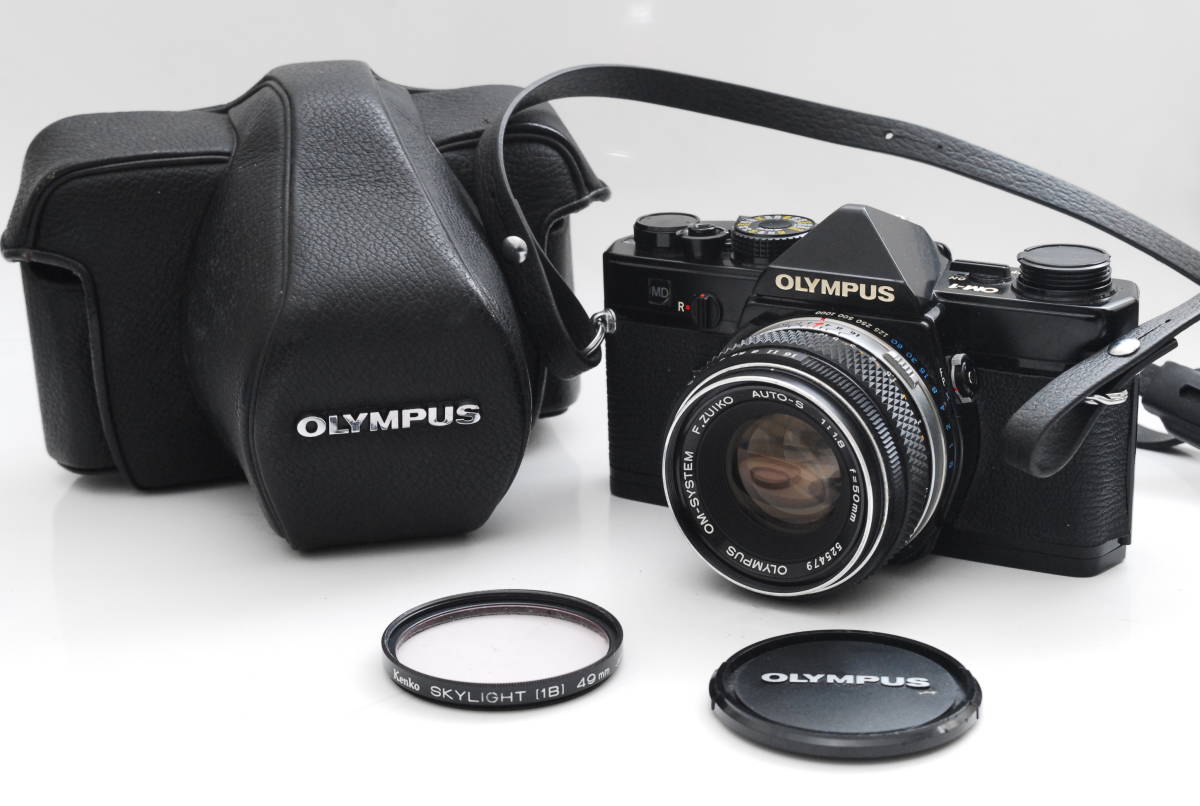 Olympus オリンパス OM-1 Black F.Zuiko 50mm f1.8 フィルムカメラ
