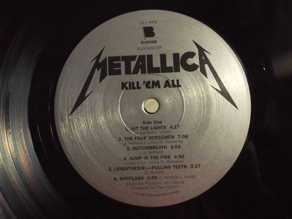 METALLICA[KILL 'EM ALL]VINYL，RE