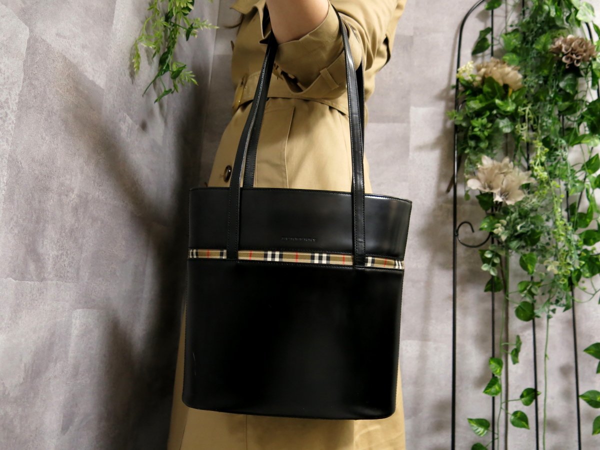 ○超美品○BURBERRY BURBERRY ノバチェック バーバリー 美品 - 極