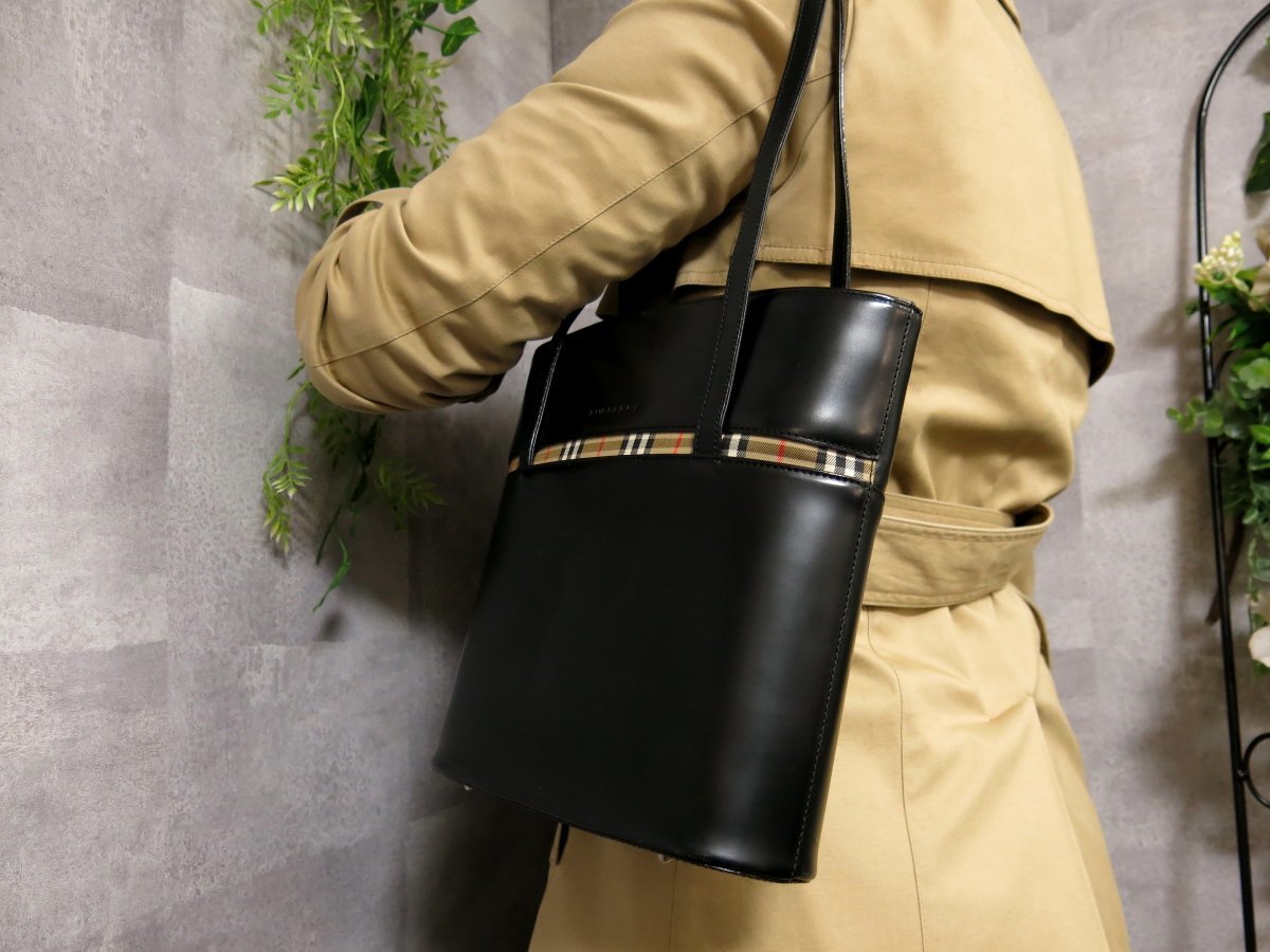 ○超美品○BURBERRY BURBERRY ノバチェック バーバリー 美品 - 極